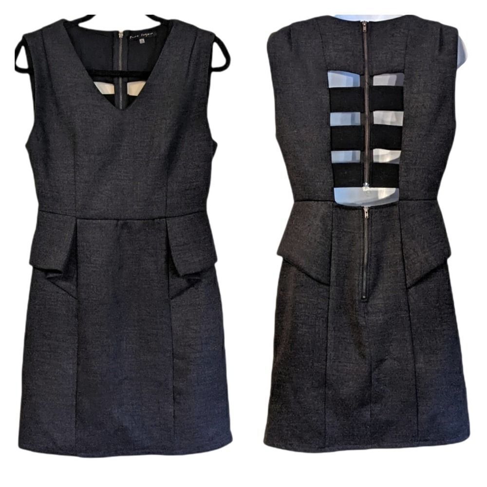 Black fitted career 100% cotton dress PURE SUGAR EXCELLENT CONDITION small